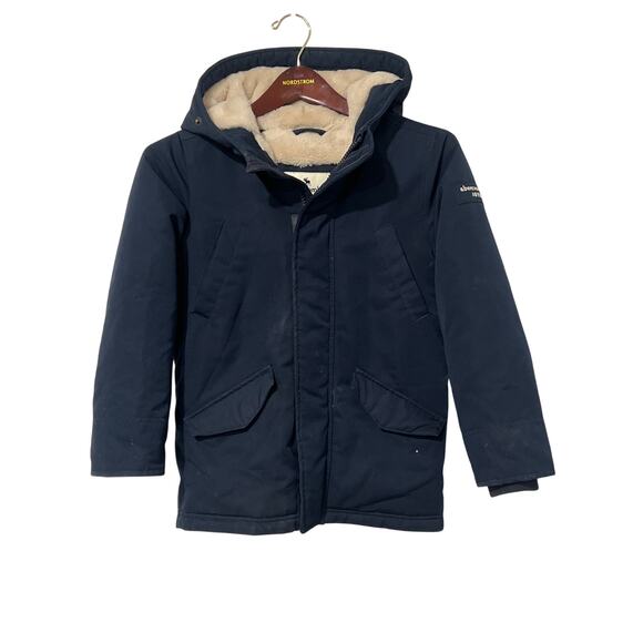 Abercrombie Kids, Navy Blue Winter Coat, Size 7/8, KB470 - Picture 1 of 5
